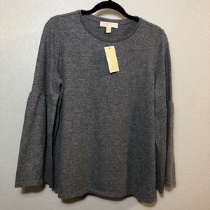 Gray Michael Kors Bell Sleeve Sweater